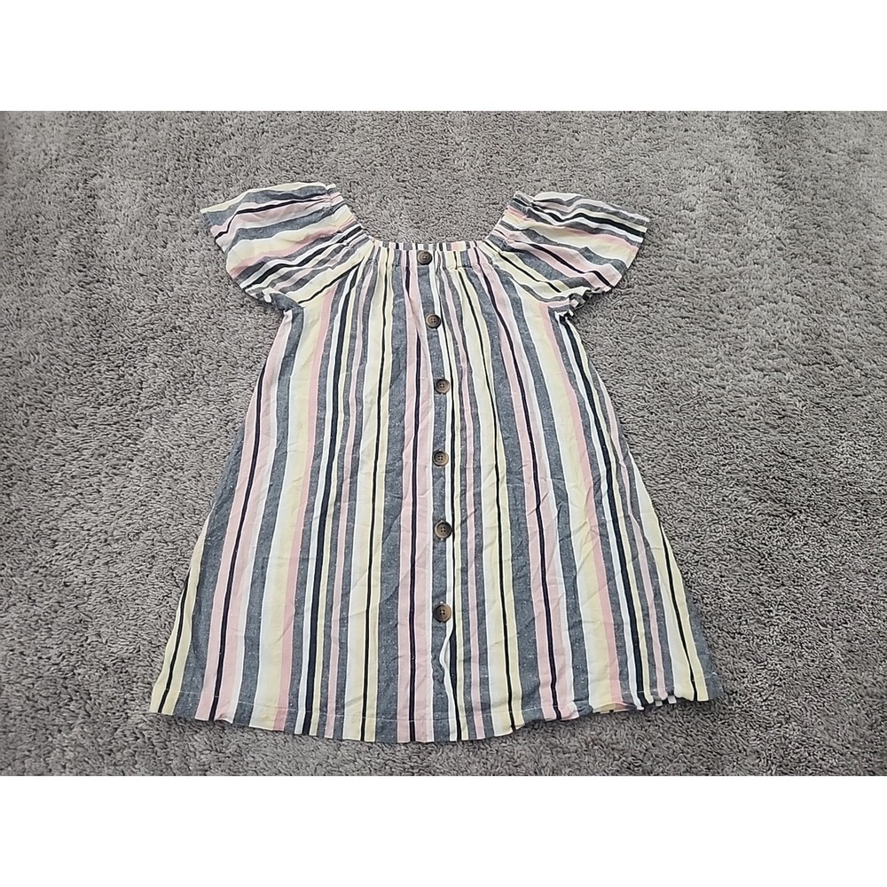 Arizona Sundress Girls M 10-12 Multicolor Vertical Stripes Summer Casual